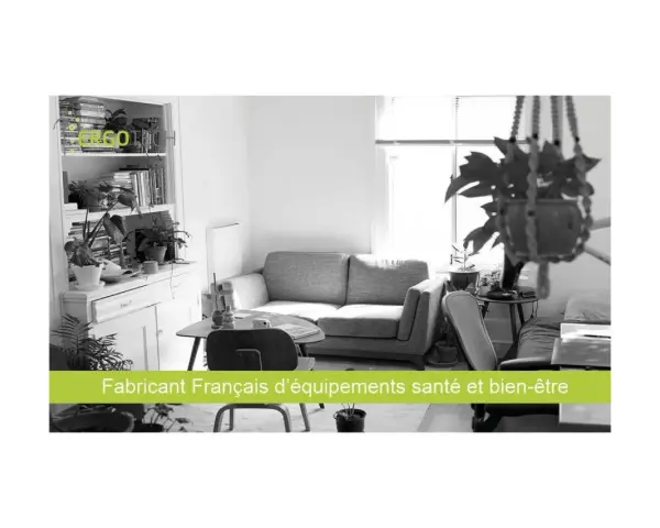 Salon cosy avec canapé, plantes et étagères. Le **design ergonomique** est au cœur de cet espace, conçu pour le bien-être.